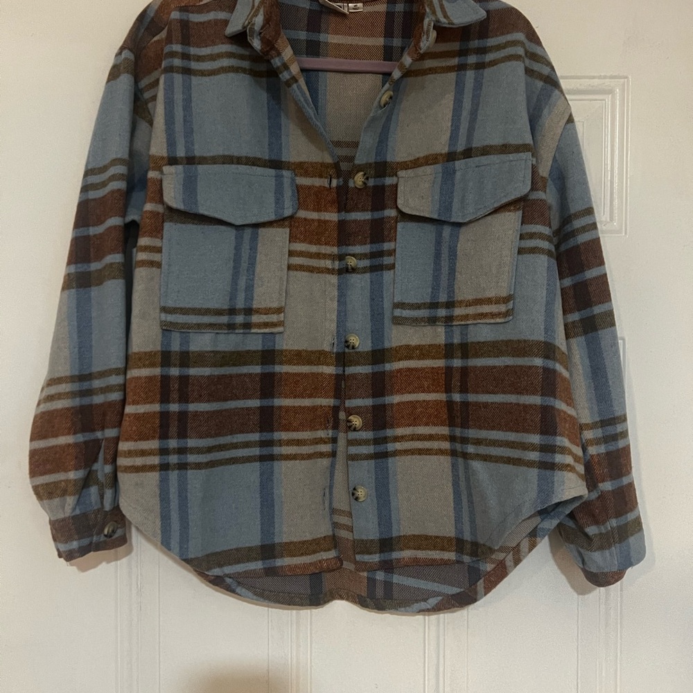 Ford Blue and Brown Plaid Jacket